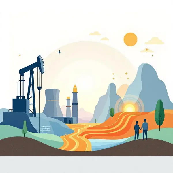 Petrol ve doğalgaz sektöründe sürdürülebilir enerji teknolojilerine yatırım yapan ekipmanlar.