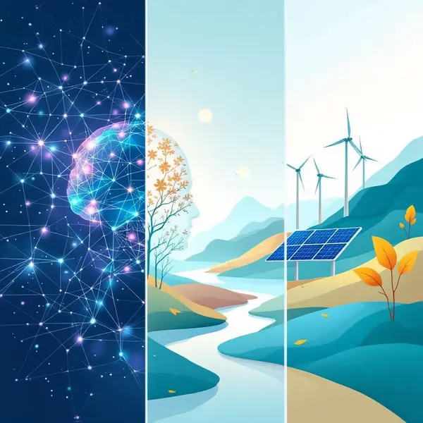 Çin’in rüzgar ve güneş enerjisi tesisleri ile yenilenebilir enerji yatırımları görüntüsü.