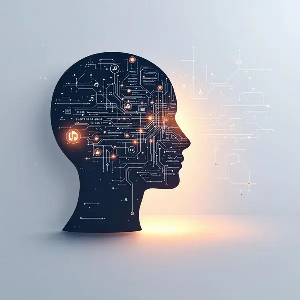 2025 yılında gelişen yapay zeka teknolojileri ve enerji tüketimi kullanımını gösteren görsel.