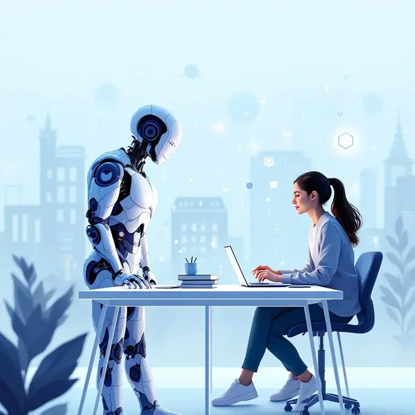 Öğrencilerin yapay zeka destekli ChatGPT Study Mode ile eğitim aldığı bir öğrenme ortamı.