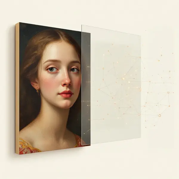 Sanat restorasyonunda yapay zeka destekli dijital ve fiziksel iyileştirme süreci.